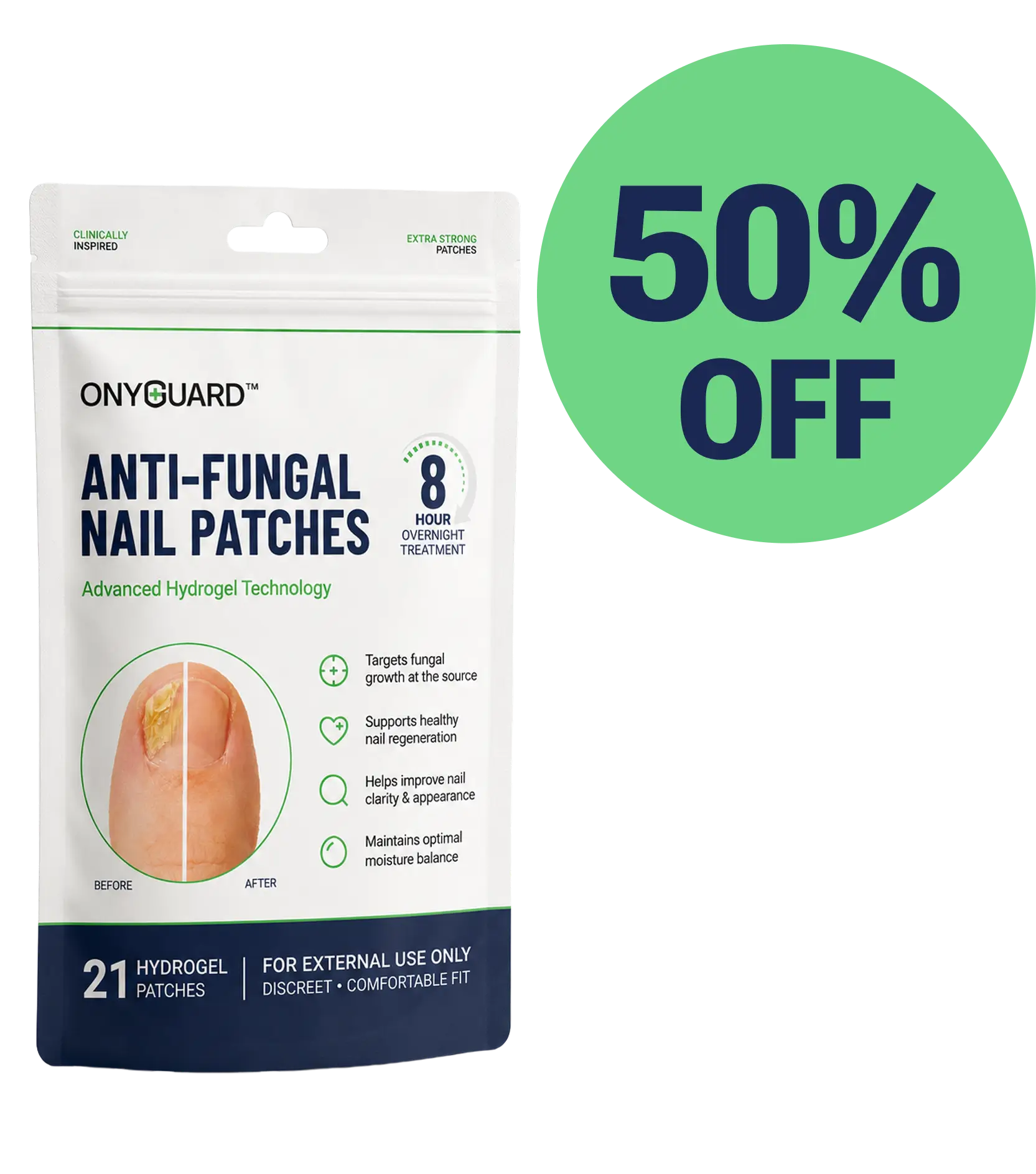 OnyGuard Anti-fungal Nail Patches OTP